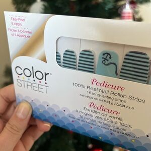 Anchors Aweigh Color Street set (retired pedicure)